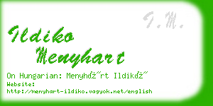 ildiko menyhart business card